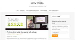 Desktop Screenshot of emilywebber.co.uk