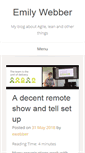 Mobile Screenshot of emilywebber.co.uk
