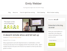 Tablet Screenshot of emilywebber.co.uk
